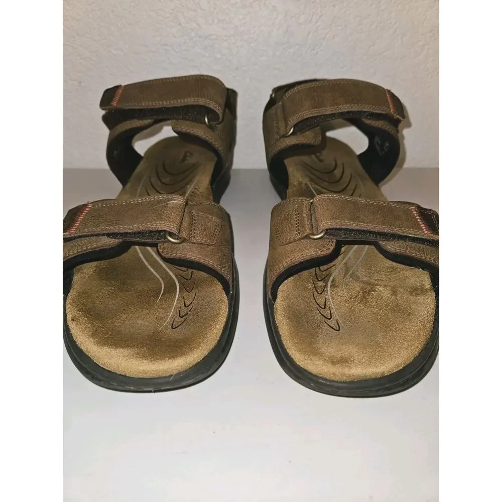 Clarks Collection Mens Size 13 Leather Hapsford Creek Sandals